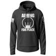 Aiming For Peace Graphic Lightweight Hoodie Lightweight Hoodie 90054-S-BK-THIN