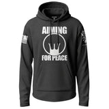Aiming For Peace Graphic Lightweight Hoodie Lightweight Hoodie 90054-S-BK-THIN