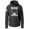 Aiming For Peace Graphic Lightweight Hoodie Lightweight Hoodie 90054-S-BK-THIN