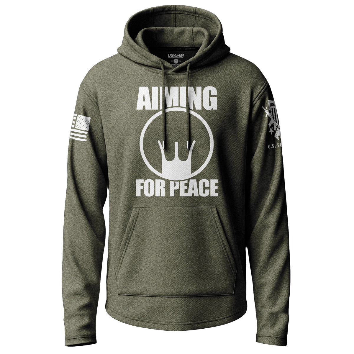 Aiming For Peace Graphic Lightweight Hoodie Lightweight Hoodie 90054-S-MG-THIN