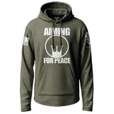 Aiming For Peace Graphic Lightweight Hoodie Lightweight Hoodie 90054-S-MG-THIN