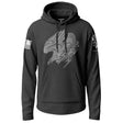 Air Medal White Subdued Lightweight Hoodie Lightweight Hoodie 90079-S-BK-THIN