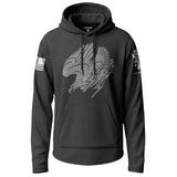 Air Medal White Subdued Lightweight Hoodie Lightweight Hoodie 90079-S-BK-THIN