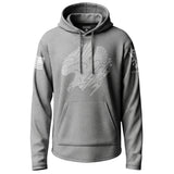 Air Medal White Subdued Lightweight Hoodie Lightweight Hoodie 90079-S-HG-THIN
