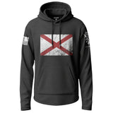 Alabama Distressed Graphic Lightweight Hoodie Lightweight Hoodie 90080-S-BK-THIN