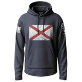 Alabama Distressed Graphic Lightweight Hoodie Lightweight Hoodie 90080-S-NAVY-THIN