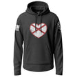 Alabama State Flag Heart Lightweight Hoodie Lightweight Hoodie 90081-S-BK-THIN
