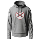 Alabama State Flag Heart Lightweight Hoodie Lightweight Hoodie 90081-S-HG-THIN