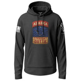 Straight Outta Alaska State Graphic Lightweight Hoodie Lightweight Hoodie 90026-S-BK-THIN