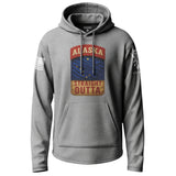 Straight Outta Alaska State Graphic Lightweight Hoodie Lightweight Hoodie 90026-S-HG-THIN