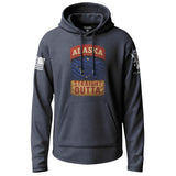 Straight Outta Alaska State Graphic Lightweight Hoodie Lightweight Hoodie 90026-S-NAVY-THIN