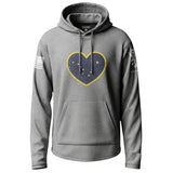 Alaska State Flag Heart Lightweight Hoodie Lightweight Hoodie 90083-S-HG-THIN