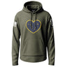 Alaska State Flag Heart Lightweight Hoodie Lightweight Hoodie 90083-S-MG-THIN