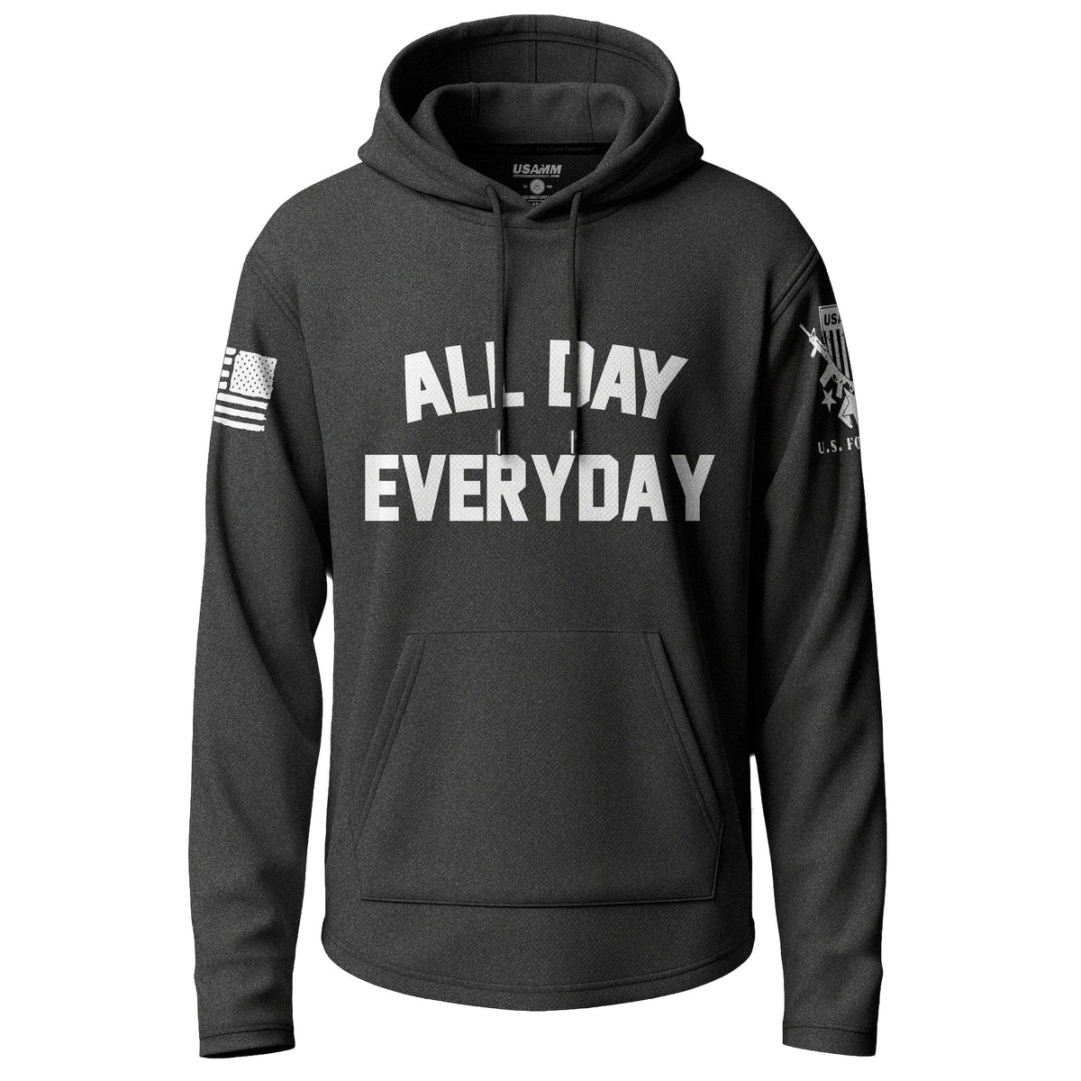 All Day Everyday Graphic Lightweight Hoodie Lightweight Hoodie 90084-S-BK-THIN