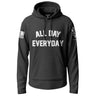 All Day Everyday Graphic Lightweight Hoodie Lightweight Hoodie 90084-S-BK-THIN