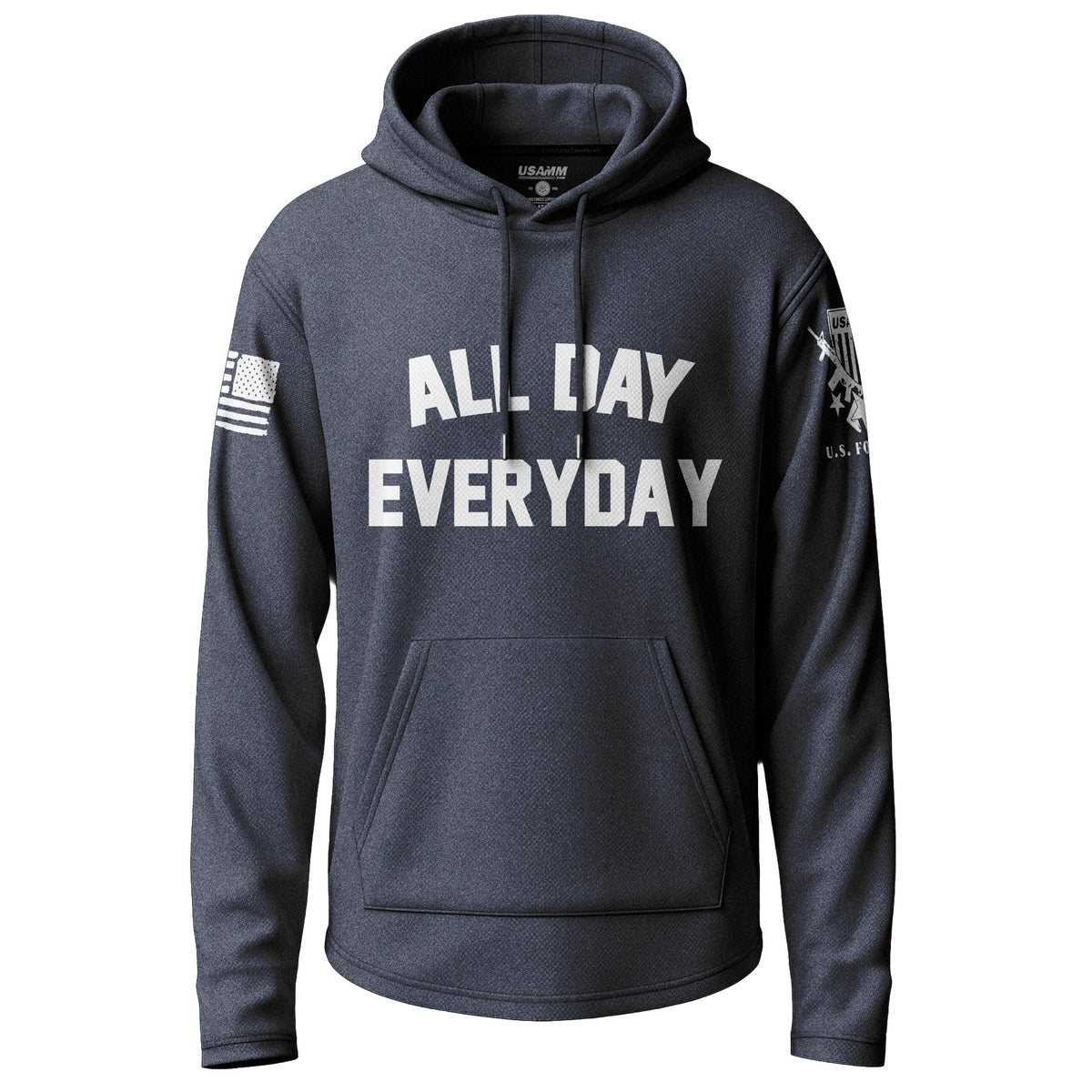All Day Everyday Graphic Lightweight Hoodie Lightweight Hoodie 90084-S-NAVY-THIN