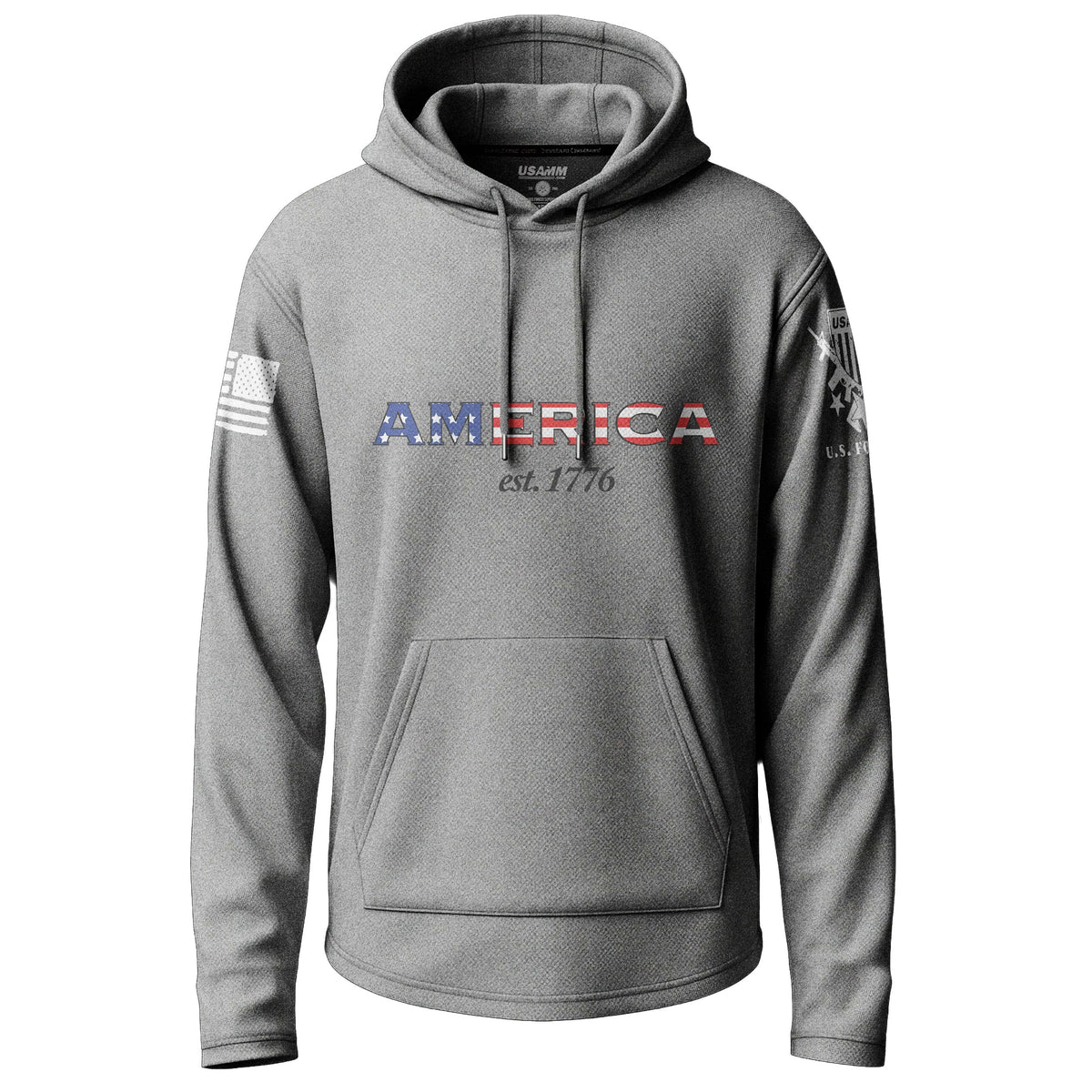 America Established 1776 Graphic Lightweight Hoodie Lightweight Hoodie 90072-S-HG-THIN