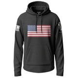 Classic American Flag Graphic Lightweight Hoodie Lightweight Hoodie 90092-S-BK-THIN