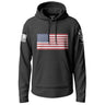 Classic American Flag Graphic Lightweight Hoodie Lightweight Hoodie 90092-S-BK-THIN