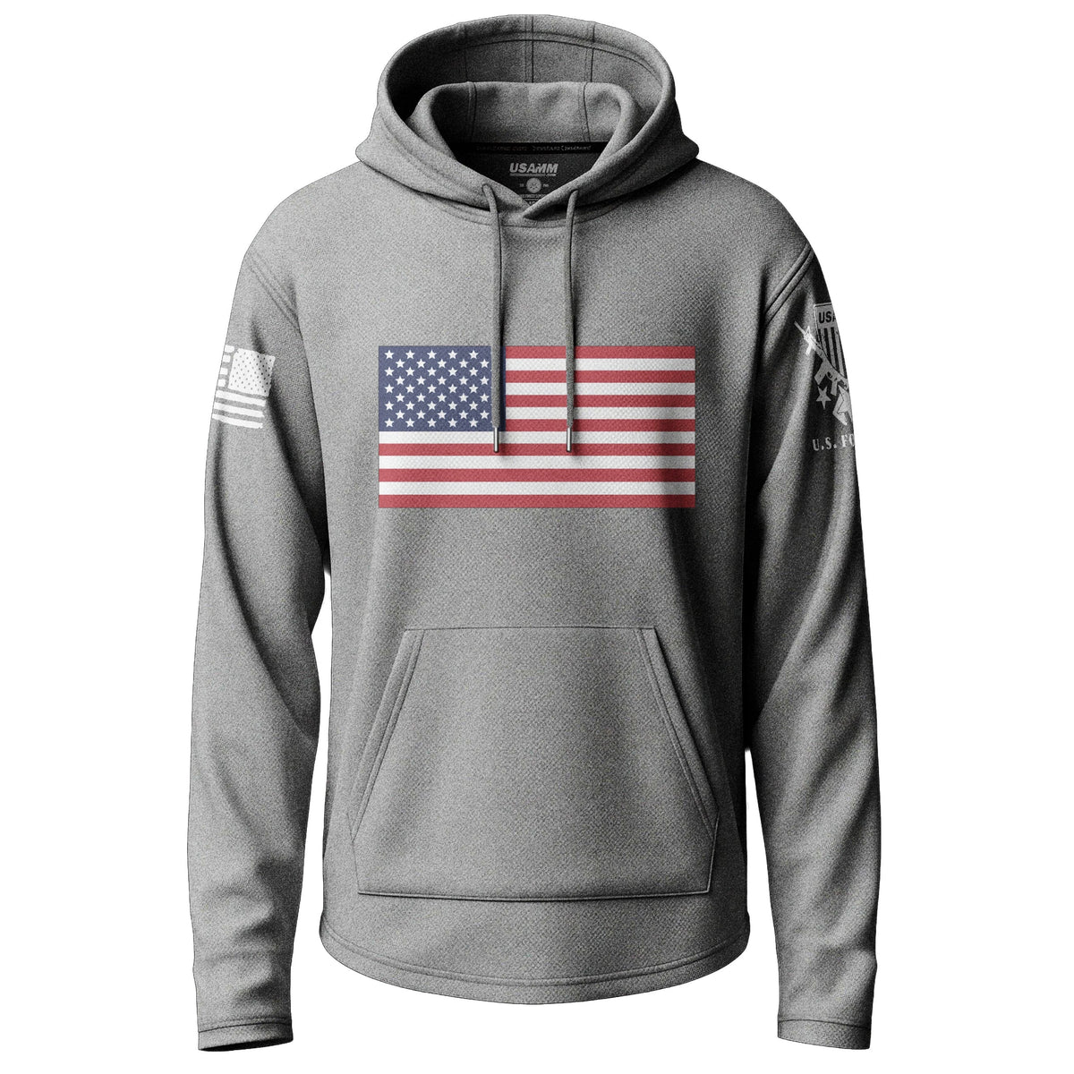 Classic American Flag Graphic Lightweight Hoodie Lightweight Hoodie 90092-S-HG-THIN