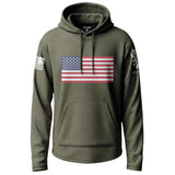 Classic American Flag Graphic Lightweight Hoodie Lightweight Hoodie 90092-S-MG-THIN