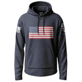 Classic American Flag Graphic Lightweight Hoodie Lightweight Hoodie 90092-S-NAVY-THIN