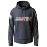 American Flag Bronze Star Graphic Lightweight Hoodie Lightweight Hoodie 90088-S-NAVY-THIN