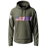 American Flag Purple Heart Graphic Lightweight Hoodie Lightweight Hoodie 90090-S-MG-THIN
