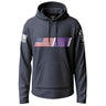 American Flag Purple Heart Graphic Lightweight Hoodie Lightweight Hoodie 90090-S-NAVY-THIN