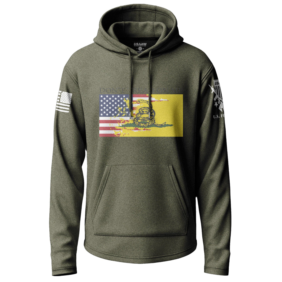 American Gadsden Flag Graphic Lightweight Hoodie Lightweight Hoodie 90094-S-MG-THIN