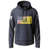 American Gadsden Flag Graphic Lightweight Hoodie Lightweight Hoodie 90094-S-NAVY-THIN