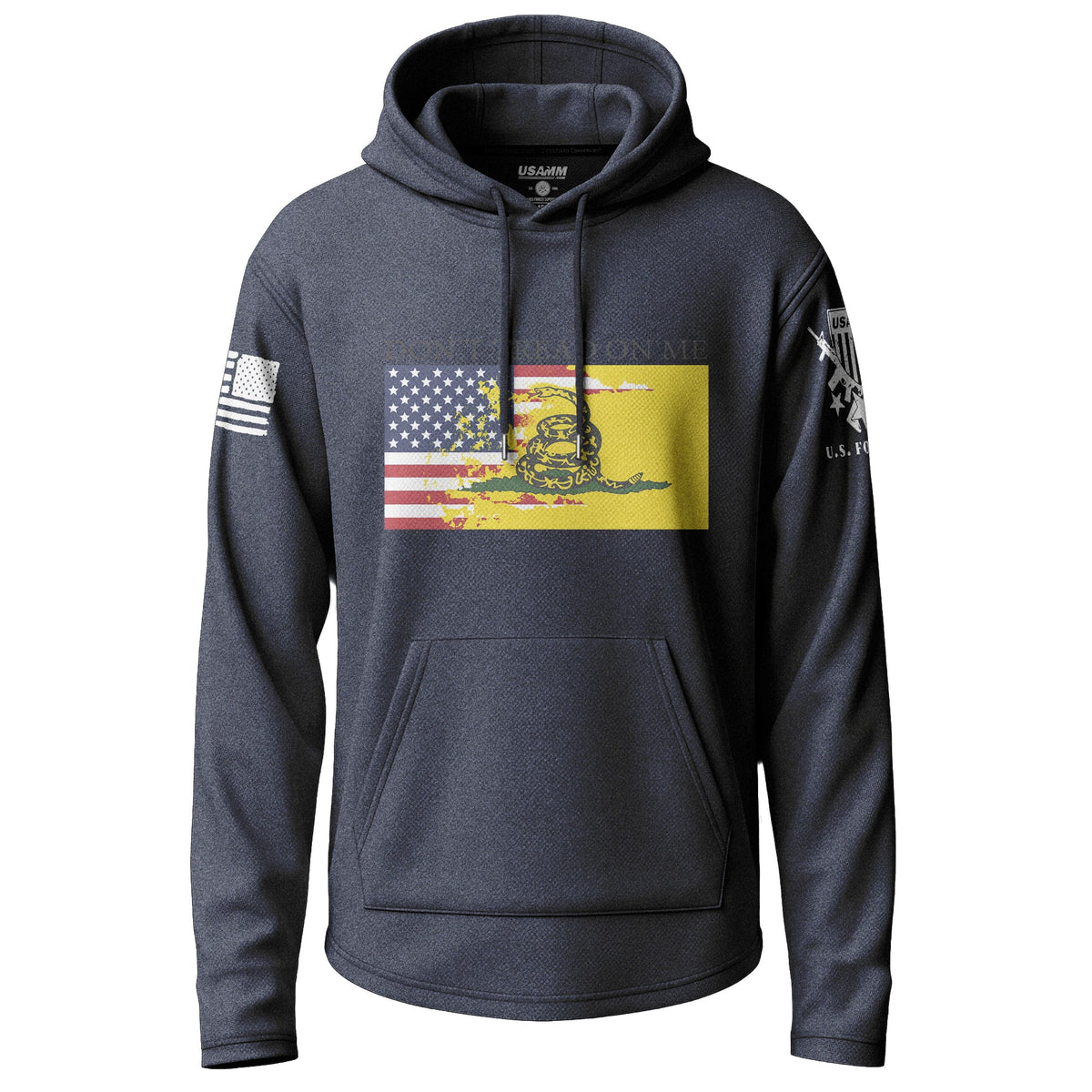 American Gadsden Flag Graphic Lightweight Hoodie Lightweight Hoodie 90094-S-NAVY-THIN
