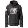 American Veteran Eagle Graphic Lightweight Hoodie Lightweight Hoodie 90100-S-BK-THIN