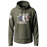 American Veteran Eagle Graphic Lightweight Hoodie Lightweight Hoodie 90100-S-MG-THIN