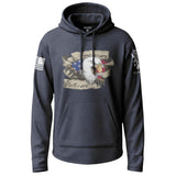 American Veteran Eagle Graphic Lightweight Hoodie Lightweight Hoodie 90100-S-NAVY-THIN