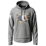 American Warrior Eagle Graphic Lightweight Hoodie Lightweight Hoodie 90102-S-HG-THIN