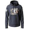 American Warrior Eagle Graphic Lightweight Hoodie Lightweight Hoodie 90102-S-NAVY-THIN
