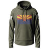 Arizona Distressed State Flag Graphic Lightweight Hoodie Lightweight Hoodie 90108-S-MG-THIN