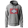 Arkansas Distressed State Flag Graphic Lightweight Hoodie Lightweight Hoodie 90110-S-HG-THIN