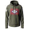 Arkansas Distressed State Flag Graphic Lightweight Hoodie Lightweight Hoodie 90110-S-MG-THIN