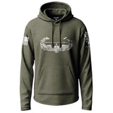 Army Air Assault Distressed Badge Graphic Lightweight Hoodie Lightweight Hoodie 90112-S-MG-THIN