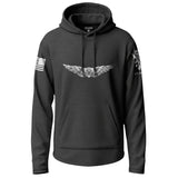 Army Aviation Aircraft Crewmember Graphic Lightweight Hoodie Lightweight Hoodie 90114-S-BK-THIN