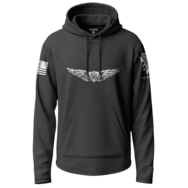 Army Aviation Aircraft Crewmember Graphic Lightweight Hoodie Lightweight Hoodie 90114-S-BK-THIN