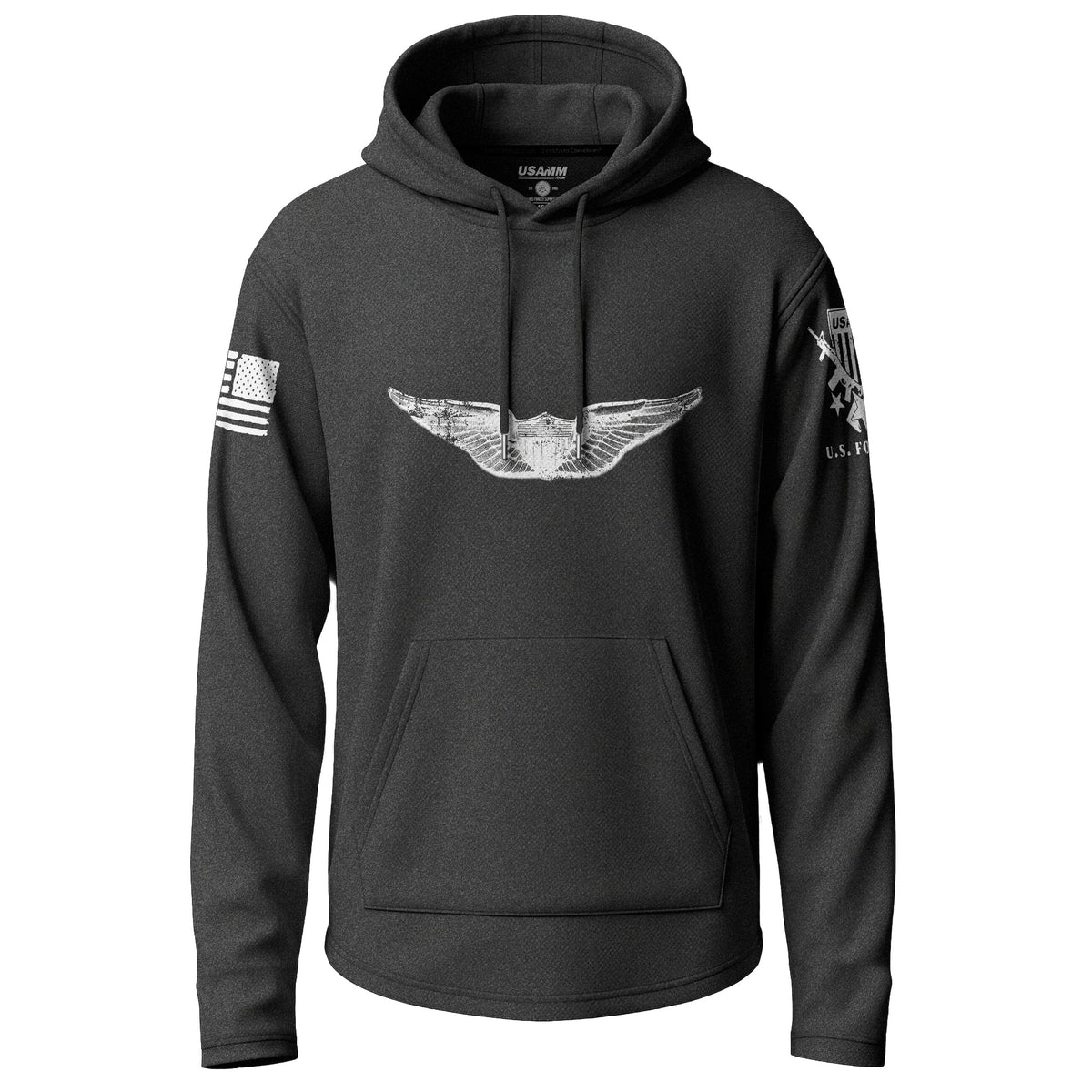 Army Basic Aviator Badge Graphic Lightweight Hoodie Lightweight Hoodie 90116-S-BK-THIN