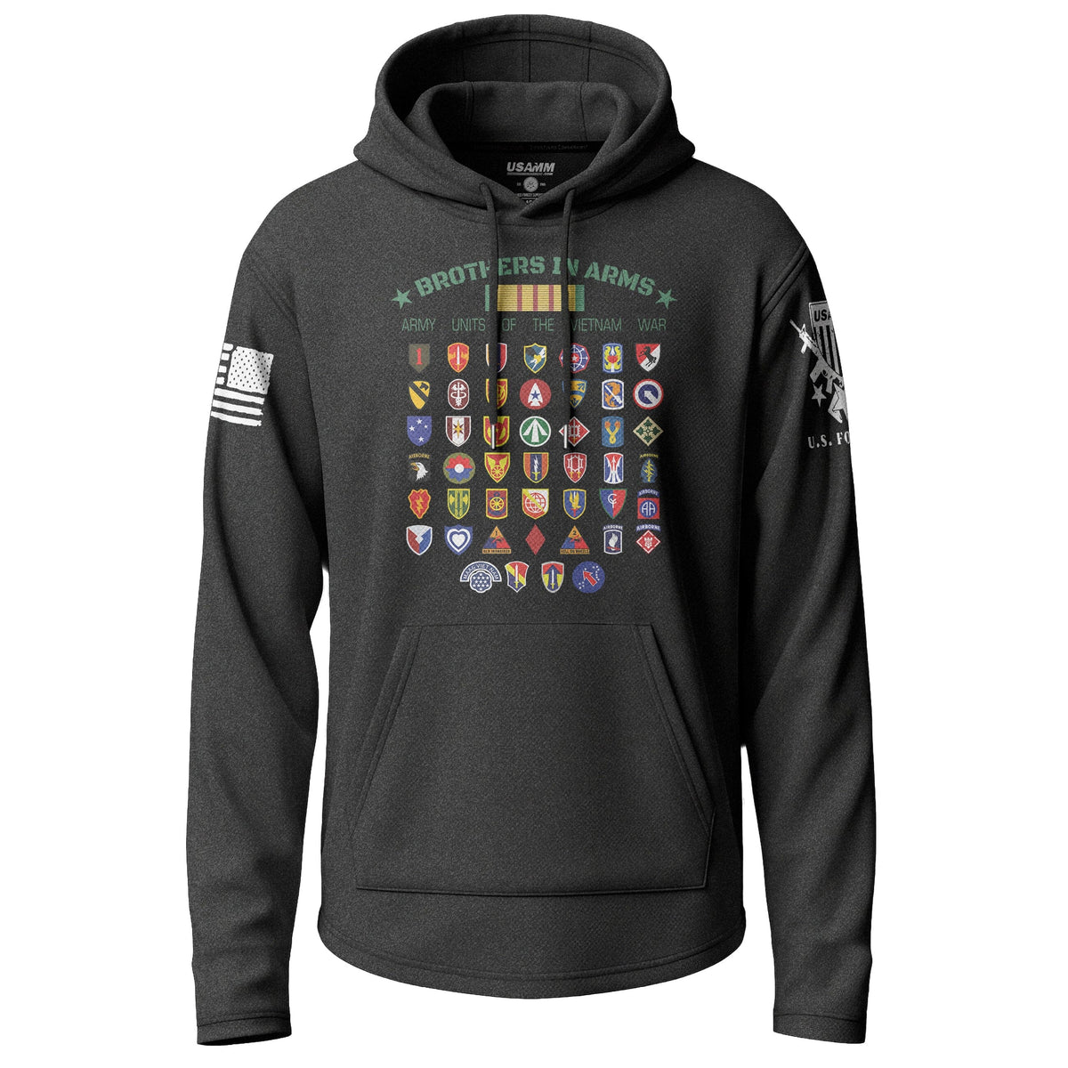Army Combat Infantryman Graphic Lightweight Hoodie Lightweight Hoodie 90118-S-BK-THIN