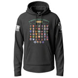 Army Combat Infantryman Graphic Lightweight Hoodie Lightweight Hoodie 90118-S-BK-THIN