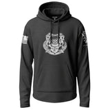 Army Diver First Class Distressed Graphic Lightweight Hoodie Lightweight Hoodie 90128-S-BK-THIN