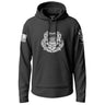 Army Diver First Class Distressed Graphic Lightweight Hoodie Lightweight Hoodie 90128-S-BK-THIN