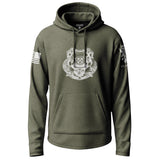 Army Diver First Class Distressed Graphic Lightweight Hoodie Lightweight Hoodie 90128-S-MG-THIN