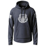Army Diver First Class Distressed Graphic Lightweight Hoodie Lightweight Hoodie 90128-S-NAVY-THIN